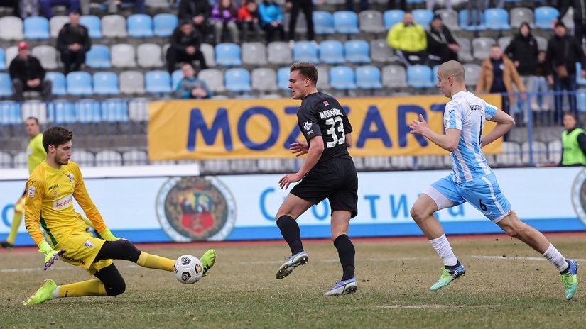 Milovanović u dresu Partizana protiv Spartaka (© Star sport)