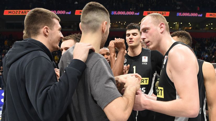 Košarkaši Partizana (Foto: MN Press)