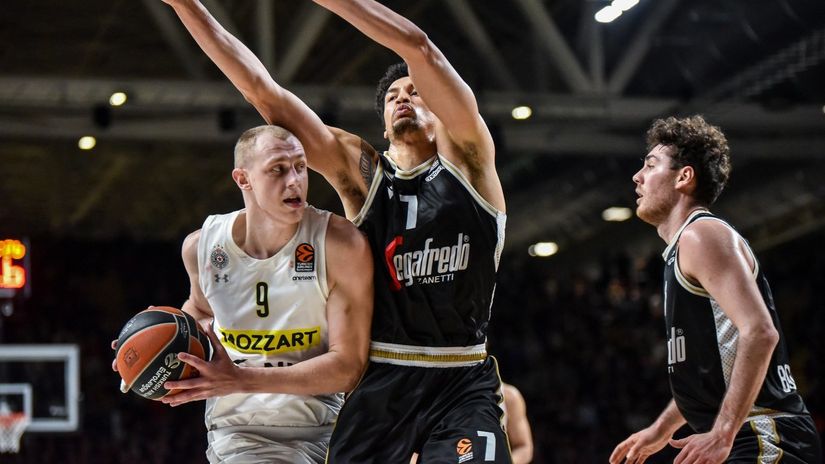 Alen Smailagić protiv Virtusa (Foto: KK Partizan Mozzart Bet)