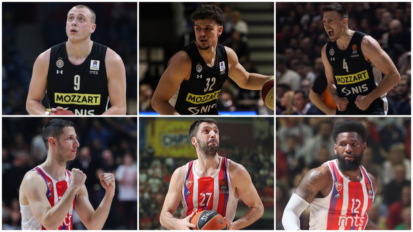 Smailagić, Trifunović, Avramović, Ivanović, Marković i Martin (©Star Sport, ©MN Press)