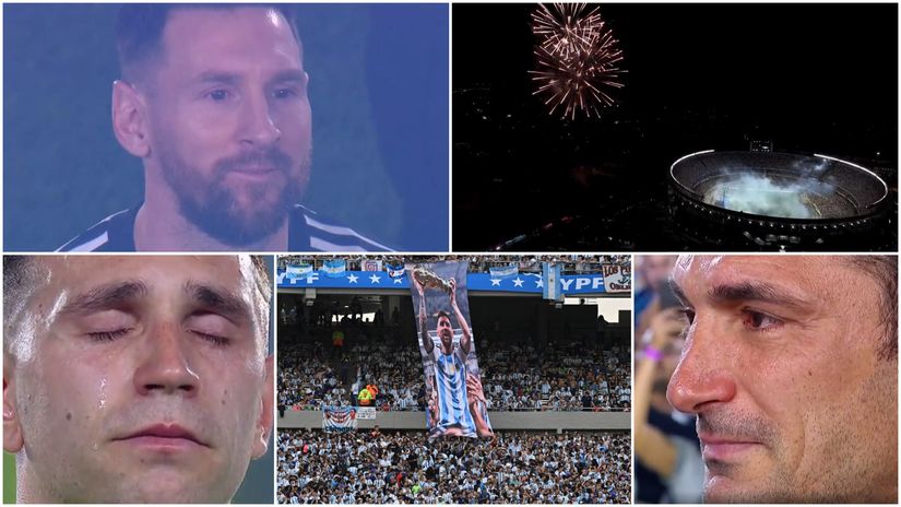 Doček dostojan svetskih prvaka: Argentinci napravili žurku za pamćenje, krcati Monumental rasplakao Mesija, Skalonija i Dibua (VIDEO)