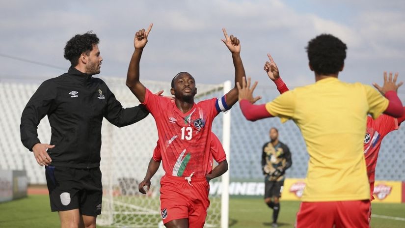 Slavlje fudbalera Namibije (Reuters)