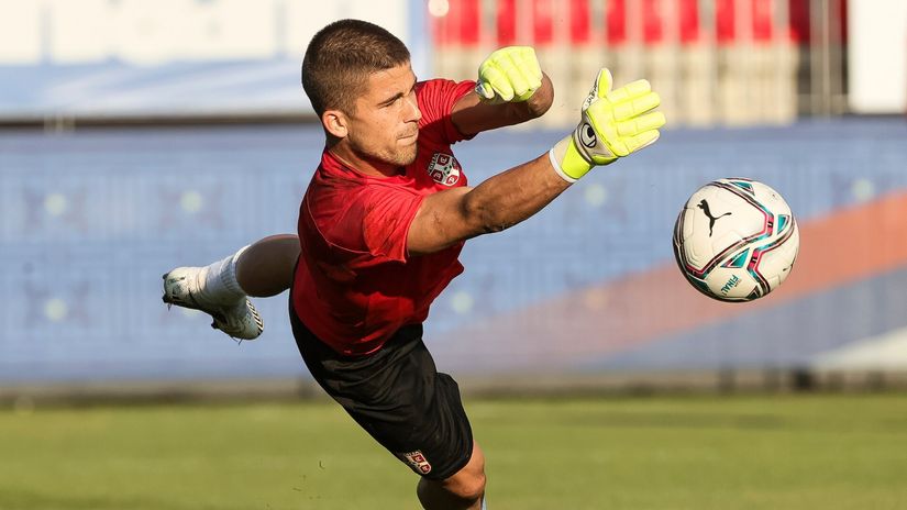 Lazar Slavković nekada u dresu U21 reprezentacije Srbije (©Starsport)