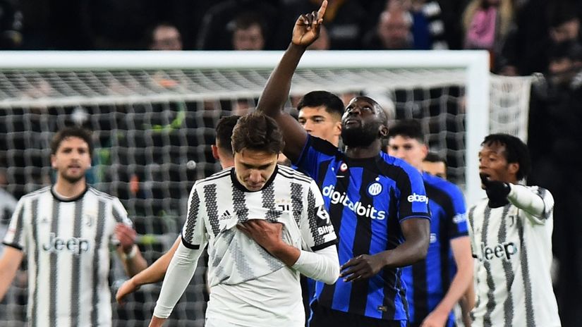 Romelu Lukaku slavi gol protiv Juventusa (©Reuters)