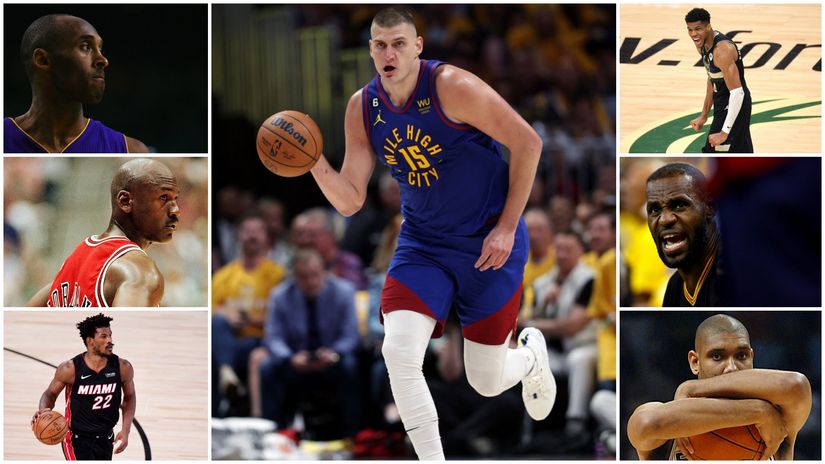 Džordan, Lebron, Dankan, Kobi, Medžik, Rasel... Kako se Jokićeva bravura kotira među istorijskim simultankama u NBA finalima