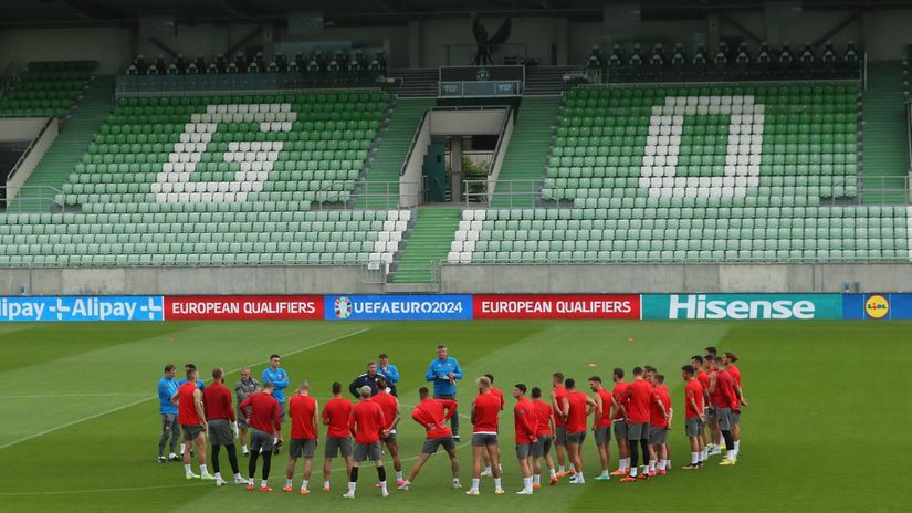 Srpski reprezentativci na stadionu Ludogoreca (©MN Press)