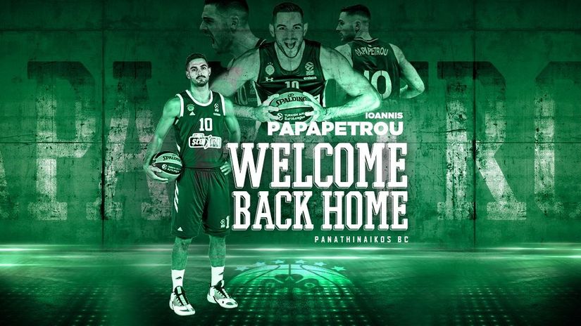 Papapetru se vratio u Panatinaikos: Zauvek zahvalan što sam bio deo Partizanove porodice