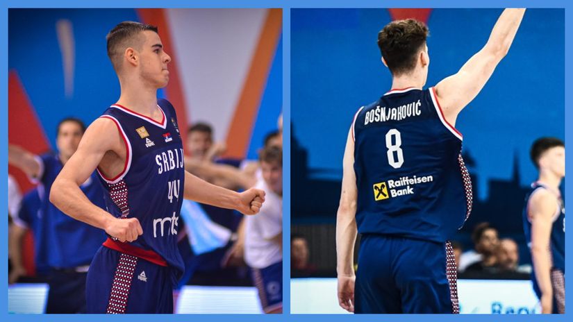 Nikola Topić i Mitar Bošnjaković (©FIBA Basketball)