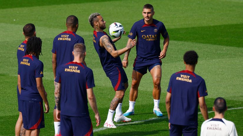 Trening PSŽ-a, (Reuters)