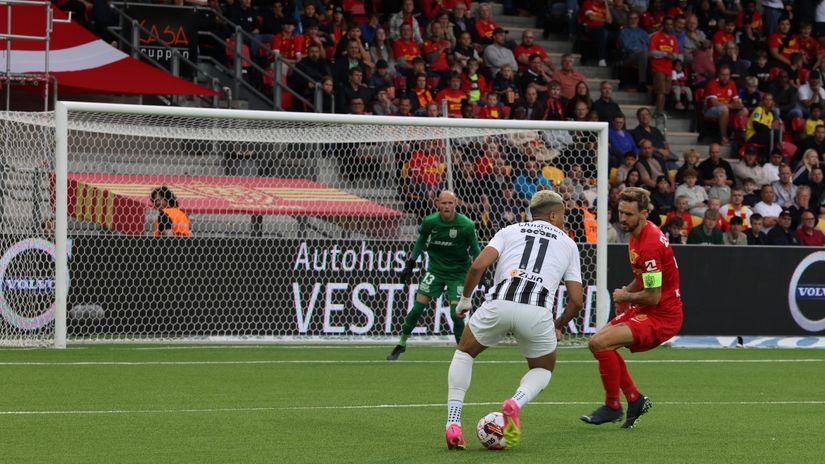 Mateus Saldanja (Partizan) i Kijan Hansen (Nordšeland)