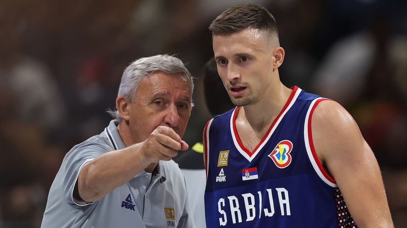 Svetislav Pešić i Aleksa Avramović (©Star Sport)