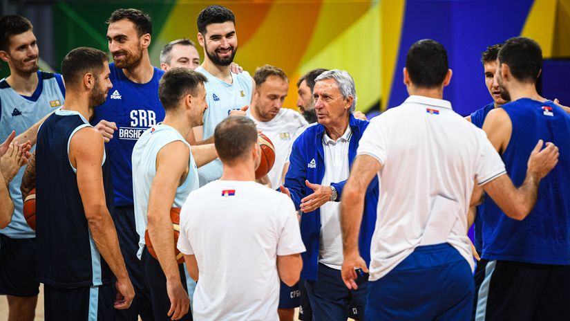 Košarkaši Srbije na treningu (©Mozzart Sport / Dragana Stjepanović)