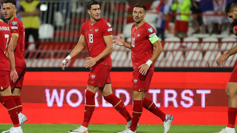 Dušan Tadić i Dušan Vlahović (© Star sport)