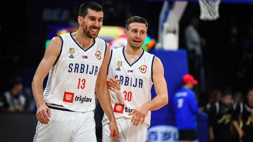 Ognjen Dobrić i Aleksa Avramović (©Mozzart Sport / Dragana Stjepanović)