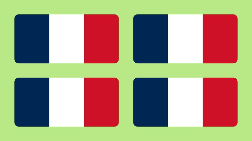 Zastave pod kojima igraju Martinik, Gvadalupe, Francuska Gvajana i Sveti Martin