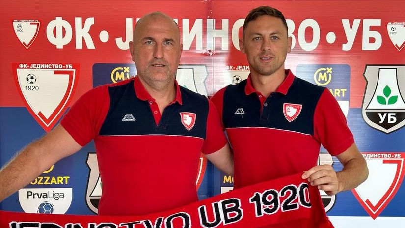 Žarko Jovanović i Nemanja Matić (©Facebook/Jedinstvo Ub)