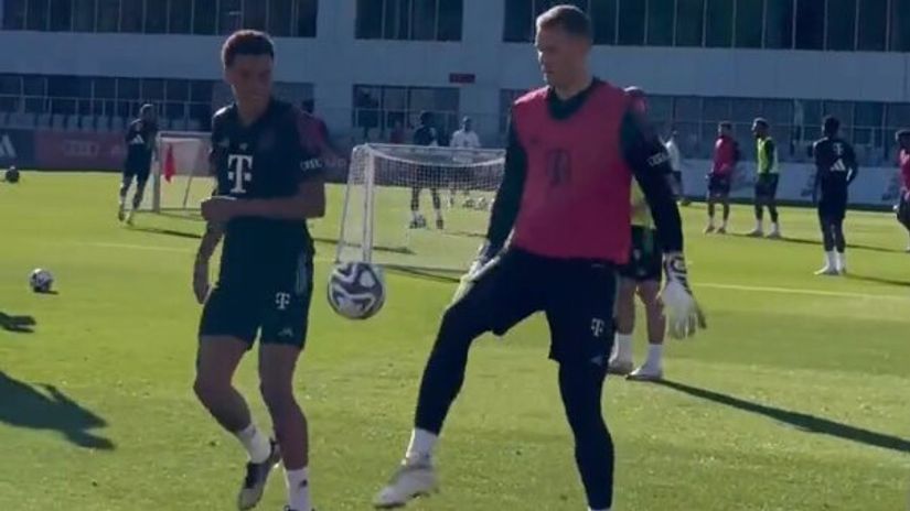 Manuel Nojer ponovo trenira (Printscreen/FC Bayern Twitter)