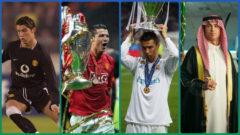 Kristijano Ronaldo kroz različite epohe u karijeri (©Reuters)