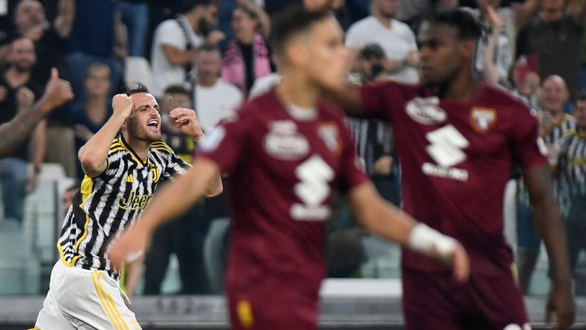 Federiko Gati slavi gol za 1:0 (©Reuters)