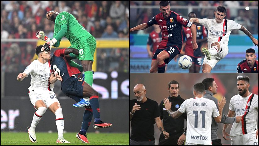 Detalji sa utakmice Đenova - Milan (Reuters)