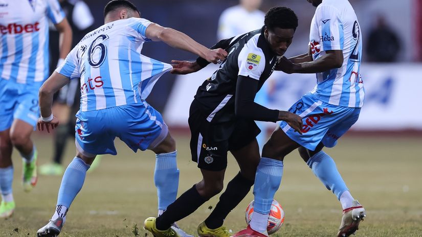 Kvinsi Menig (Partizan) na meču sa Spartakom