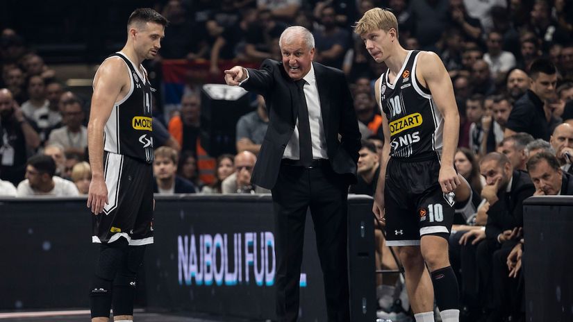 Željko Obradović, Aleksa Avramović i Ognjen Jaramaz (© Star Sport)