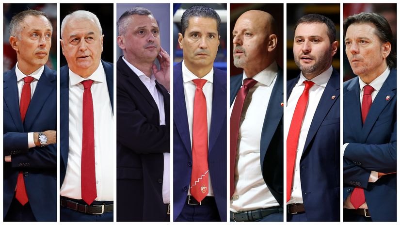 Tomić, Šakota, Radonjić, Sferopulos, Obradović, Jovanović i Gavrilović (©Star Sport)