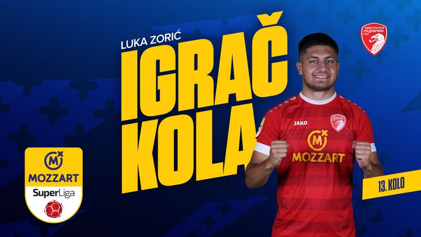 Najbolji igrač 13. kola Mozzart Bet Superlige: Luka Zorić i prva ...