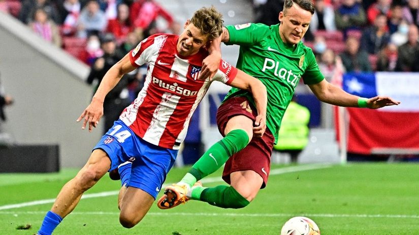 Njegoš Petrović protiv Atletiko Madrida (©AFP)
