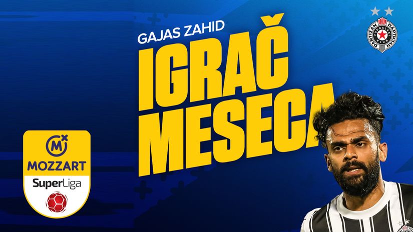 Igrač meseca Mozzart Bet Superlige – Gajas Zahid: Partizanov multipraktik