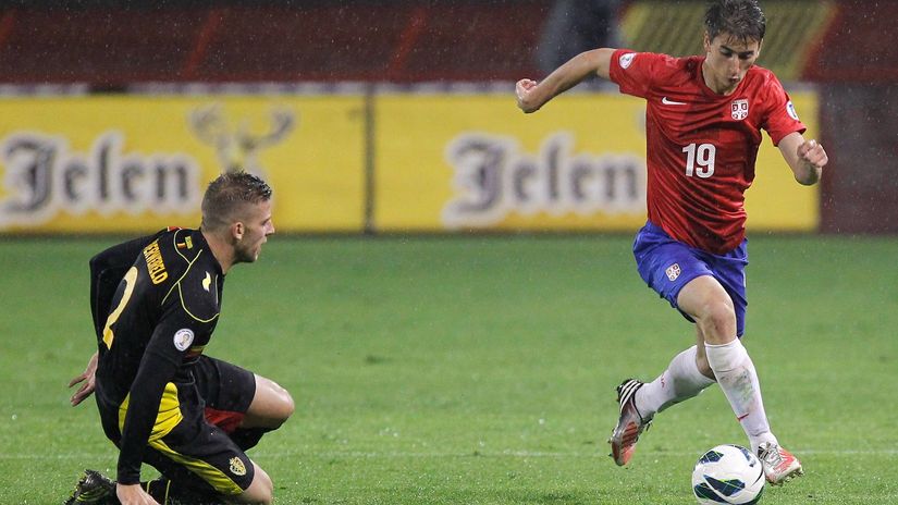 Filip Đuričić (Srbija) na utakmici sa Belgijom
