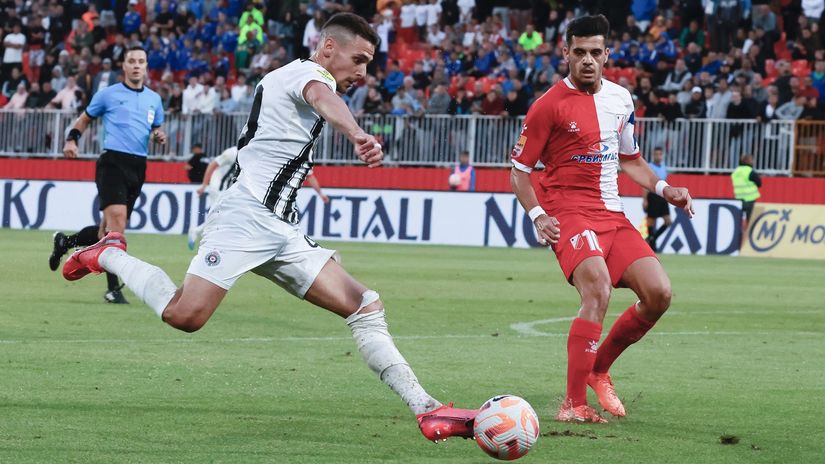 Kristijan Belić (Partizan) i Dejan Zukić (Vojvodina)