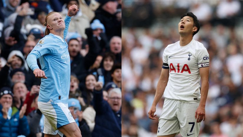 Erling Haland i Son Heung-min (©Reuters)