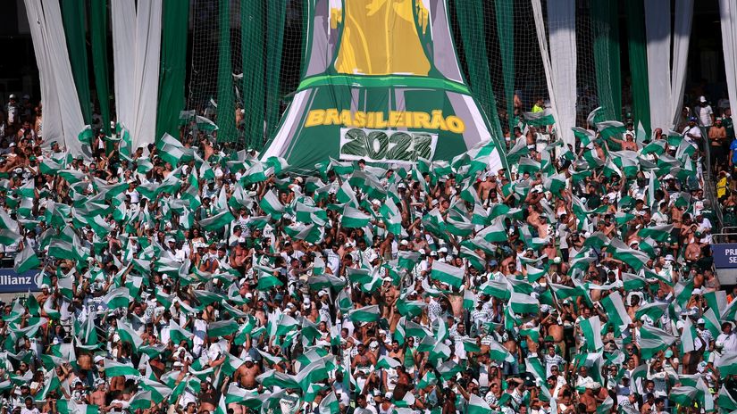 Sve spremno za slavlje navijača Palmeirasa (©Reuters)