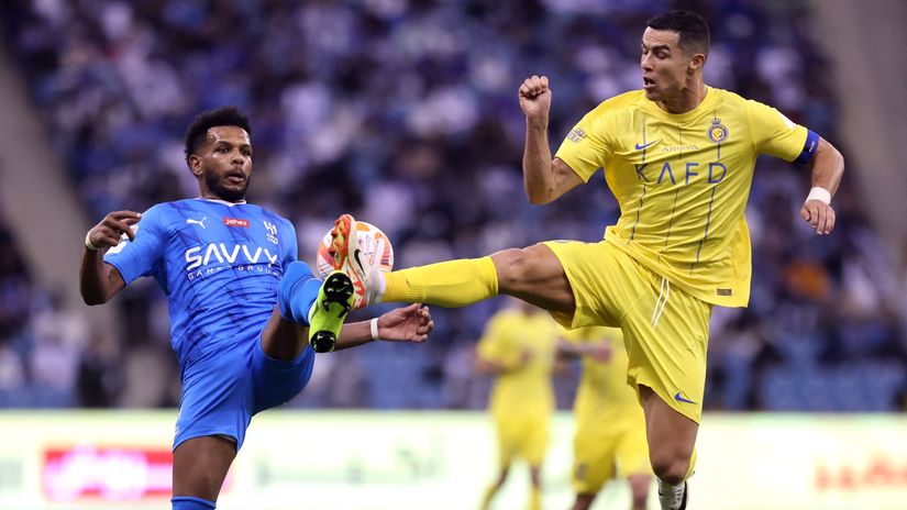 Kristijano Ronaldo u meču protiv Al Hilala (©Reuters)