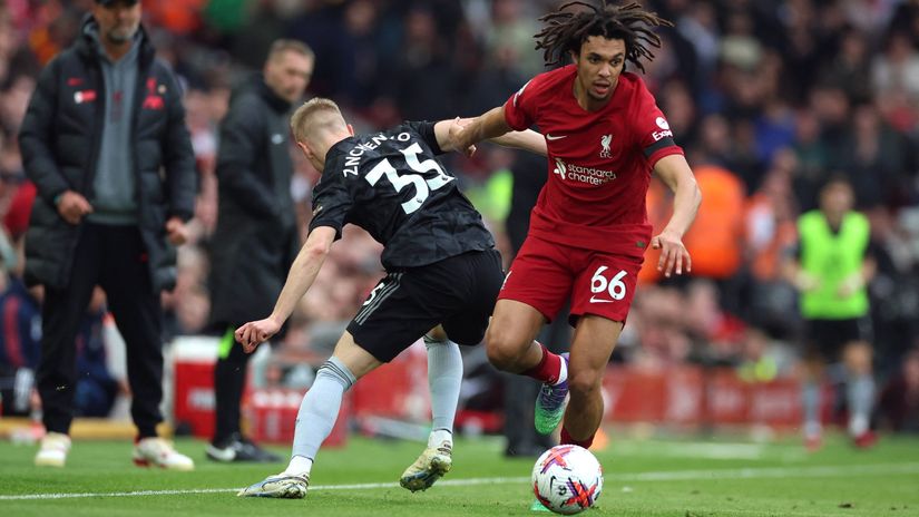 Olseksandr Zinčenko (Arsenal) i Trent Aleksander-Arnold (Liverpul)