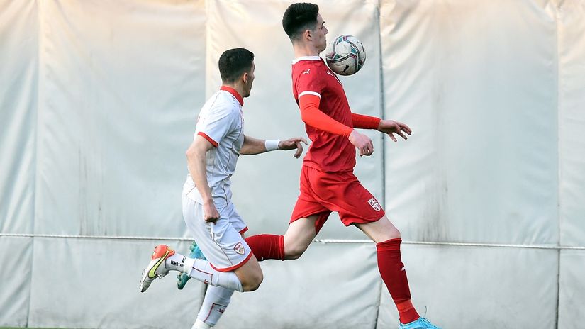 Slobodan Tedić u dresu mlade reprezentacije Srbije (©MN Press)