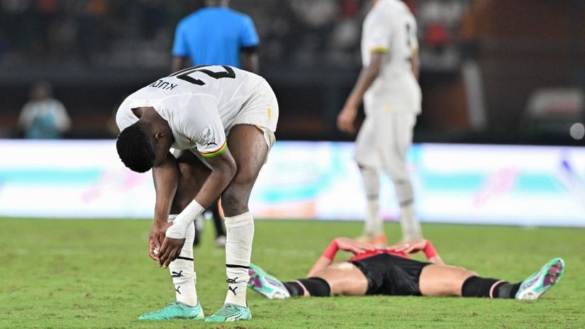 Mohamed Kudus tuguje uprkos dva data gola (AFP)