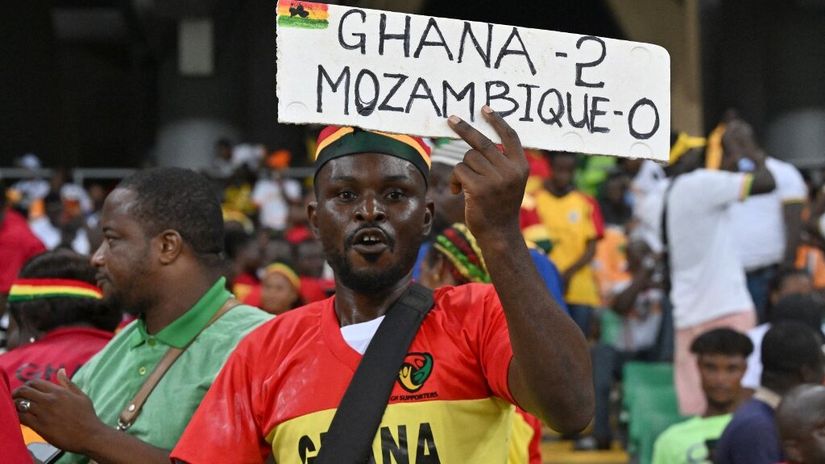 Navijač Gane nije pogodio rezultat (@AFP)