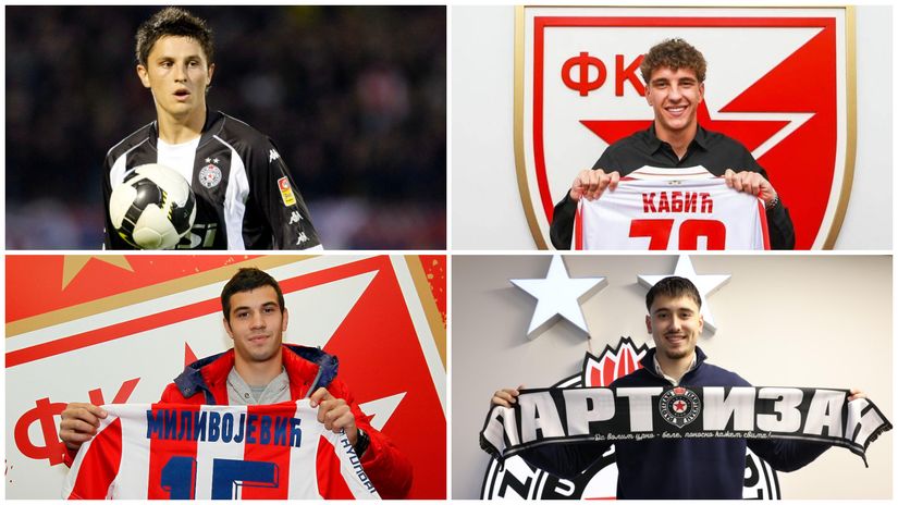 Fejsa, Kabić, Milivojević, Miličić (©Starsport, FK Partizan, FK Crvena zvezda)