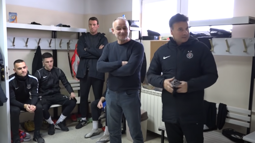 Fahrudin Omerović i Aleksandar Stanojević (©YouTube/ FK Partizan Beograd)