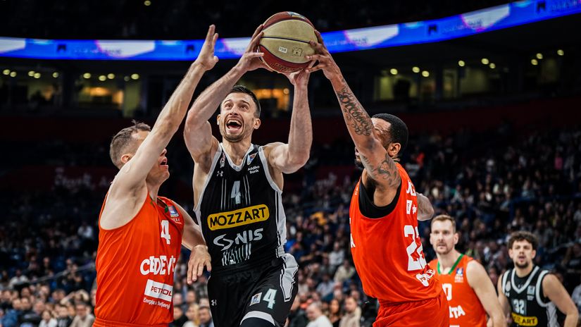 Partizan igrao NBA košarku, srušio dva rekorda i jedva pobedio Cedevitu