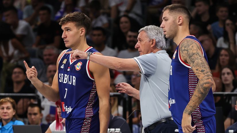 Bogdan Bogdanović, Svetislav Pešić i Stefan Jović (©Star Sport)