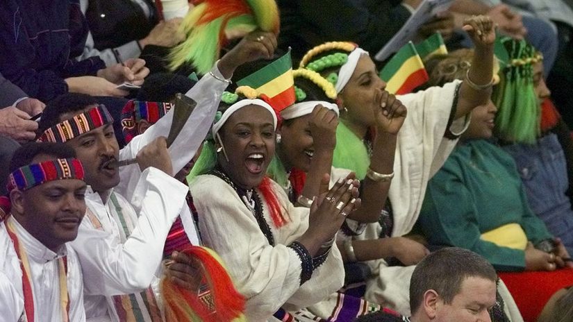 Etiopljanski navijači (©Reuters)