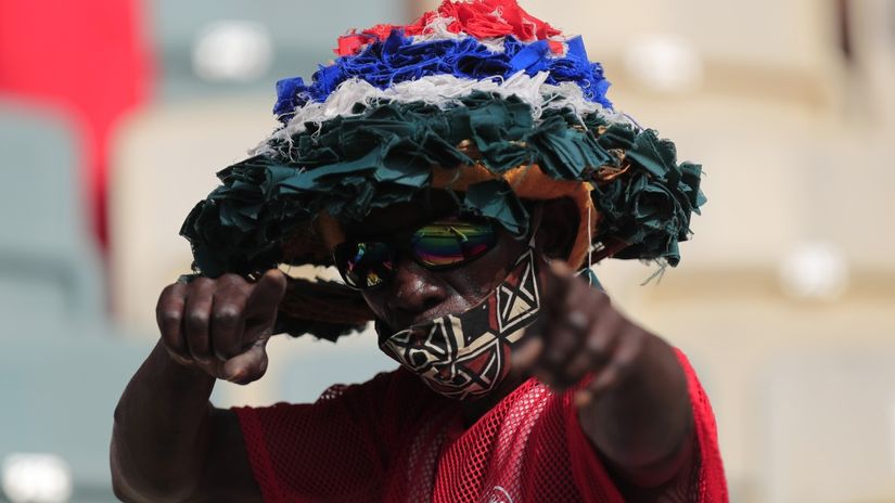 Gambijski navijač (©Reuters)