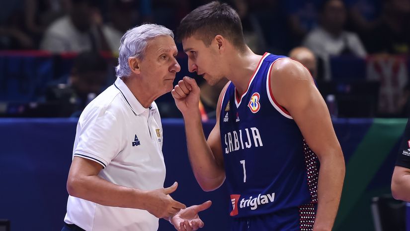 Svetislav Pešić i Bogdan Bogdanović (©Star Sport)