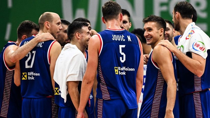 Košarkaši Srbije (©AFP)