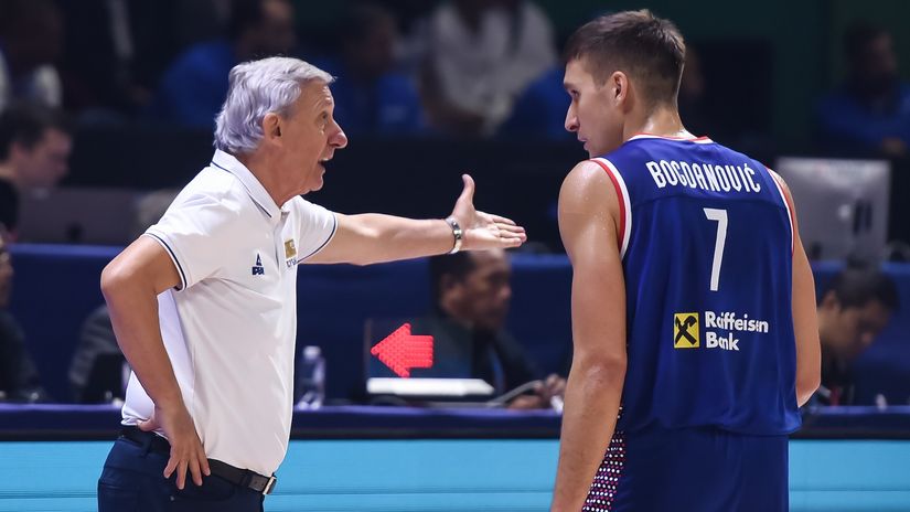 Svetislav Pešić i Bogdan Bogdanović (©Star Sport) 