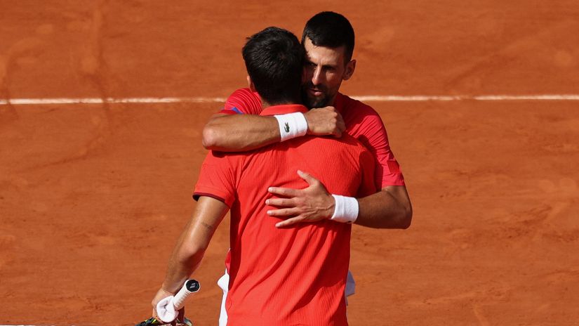 Novak Đoković i Karlos Alkaras (Reuters)