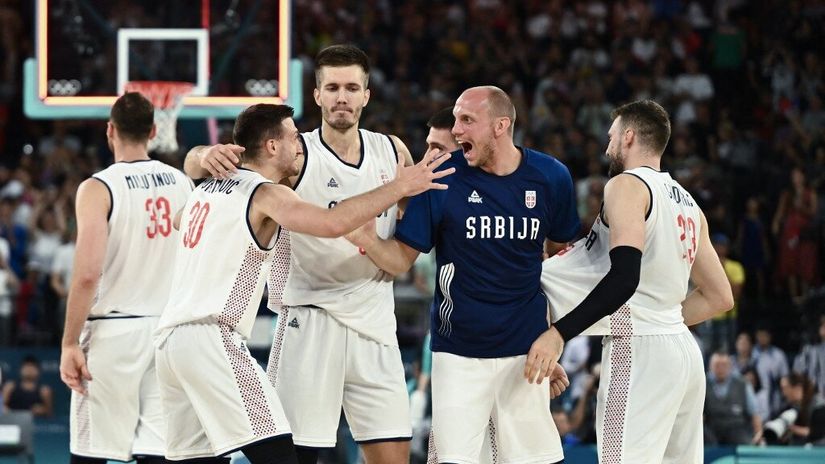 Košarkaši Srbije (©AFP)